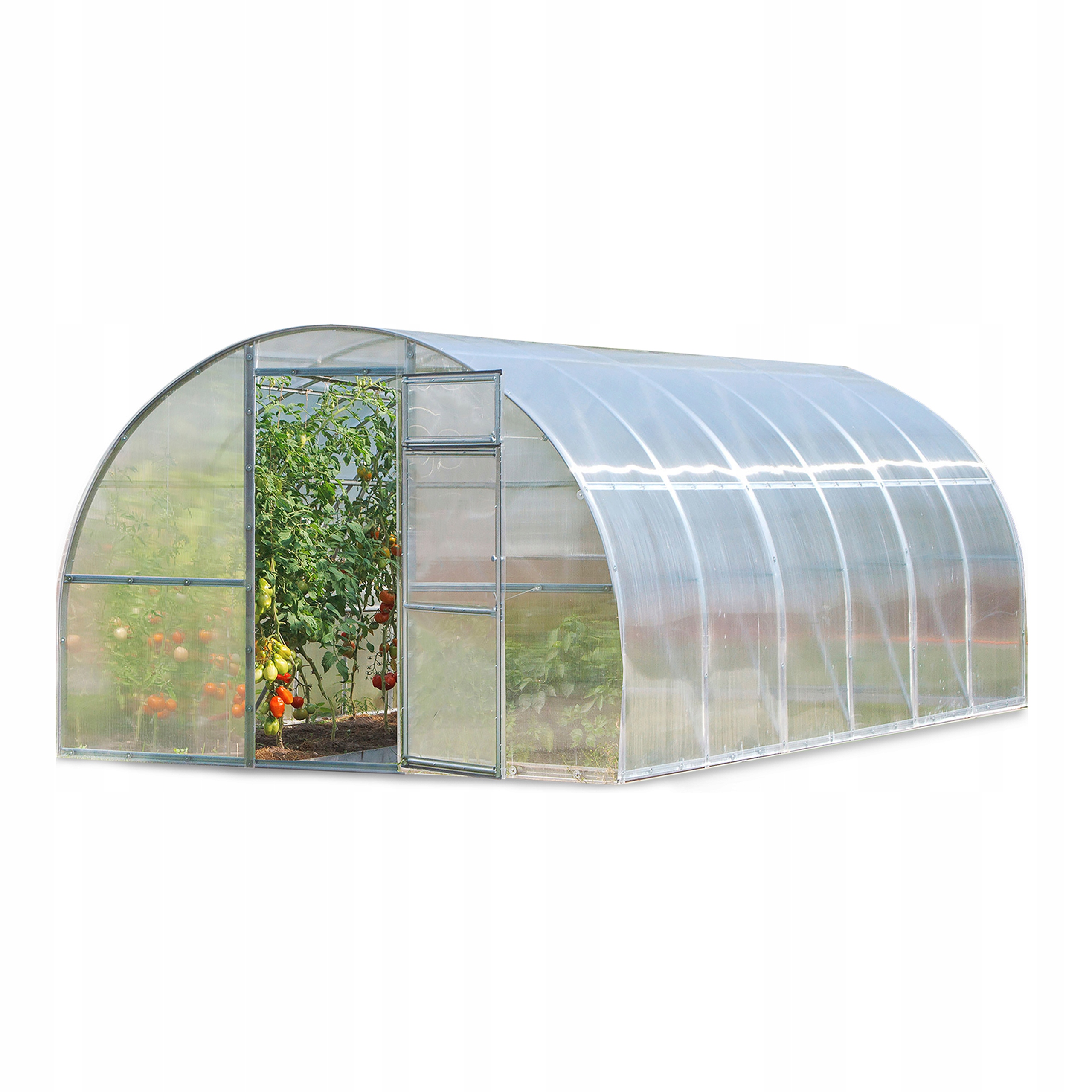 Polykarbonátový skleník 3x8 m Lun Fix zahradní tunel 20x20 mm z polykarbonátu 4 mm