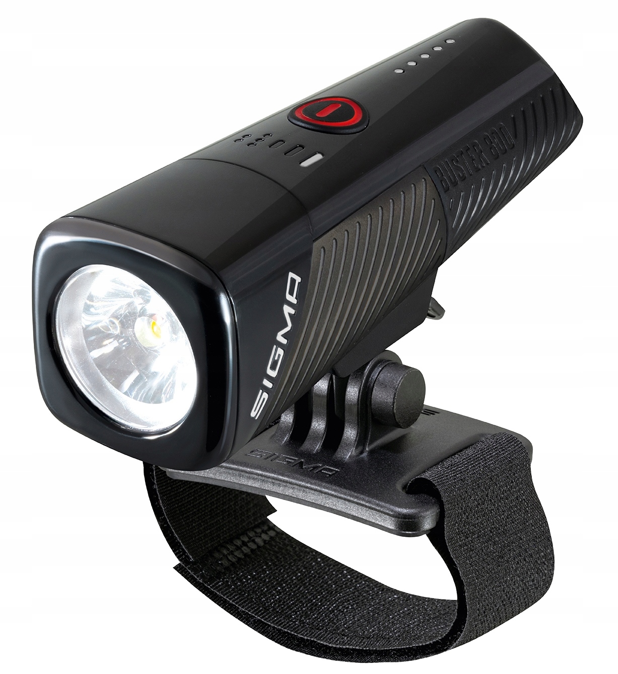 Lampka Latarka Rowerowa Na Kask Sigma Buster 800 Lumenów Mocna Cree IPX4