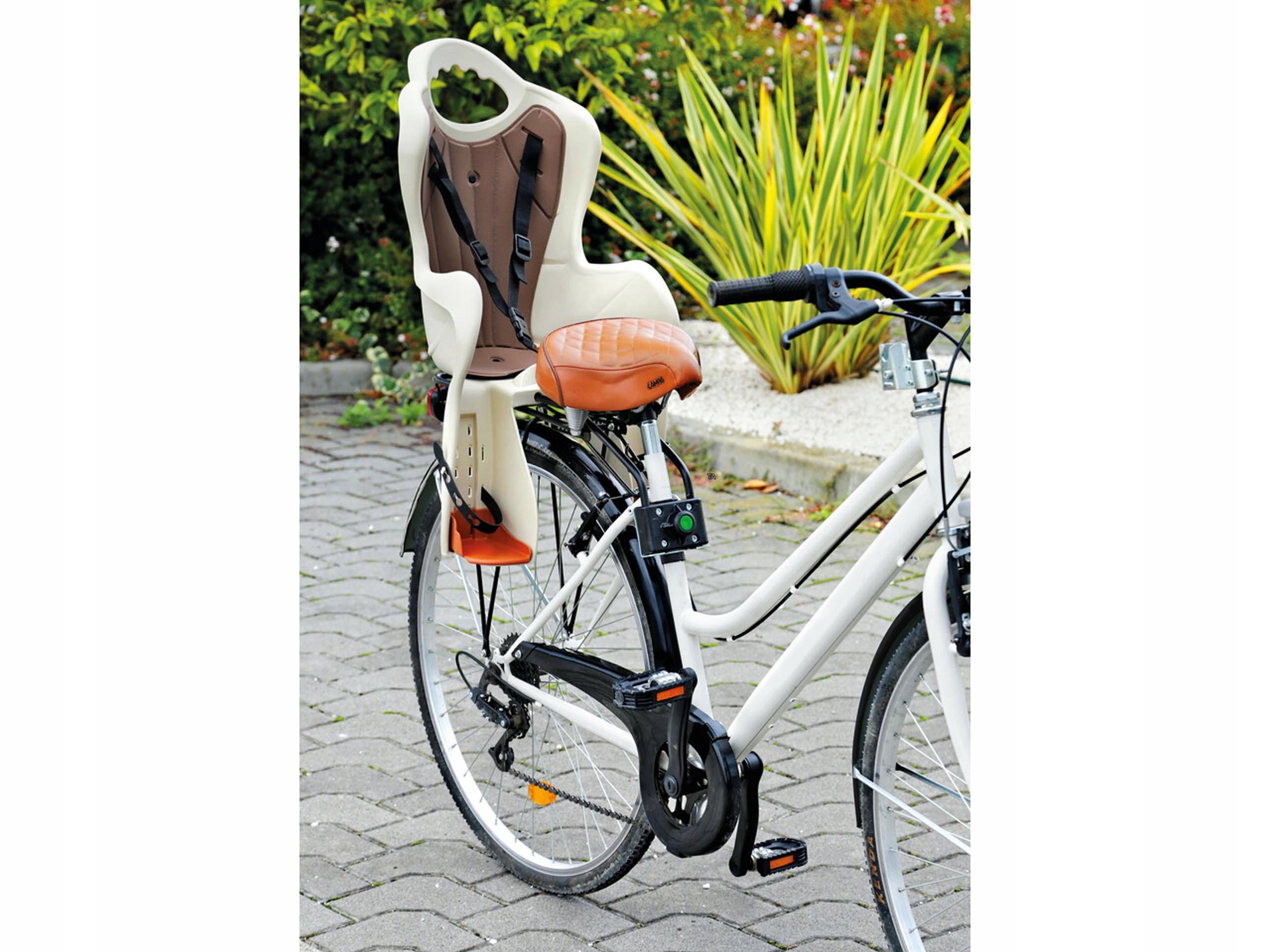 FOTELIK ROWEROWY DO RAMY ROWERA HTP NA RAMĘ DOWERU ELIBAS WŁOSKI SZARY Model Elibas