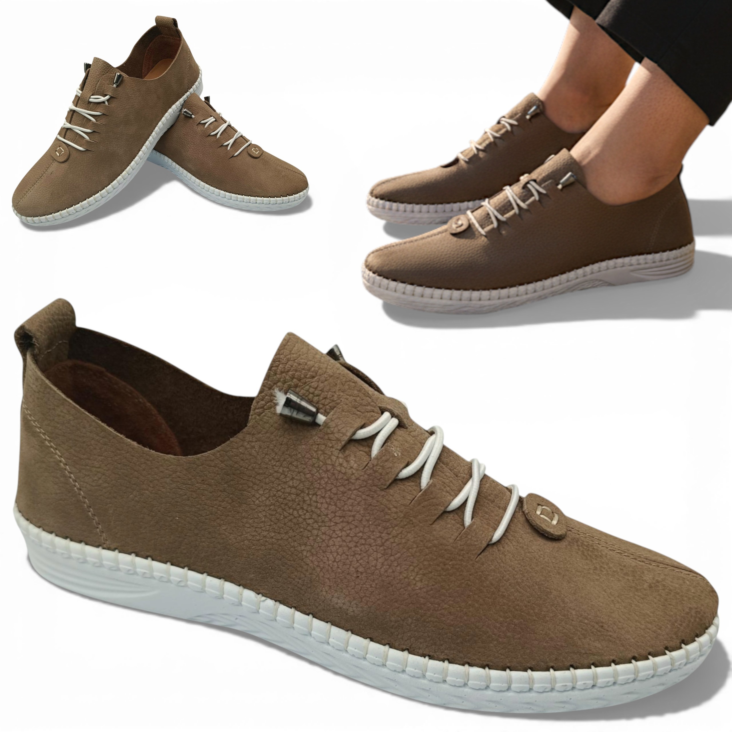 Dámské polobotky Kožené 37 Elegantní jarní tenisky Loretta Vitale