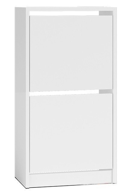 BIAŁA SZAFKA NA BUTY UCHYLNA STOJĄCA REGAŁ 50CM