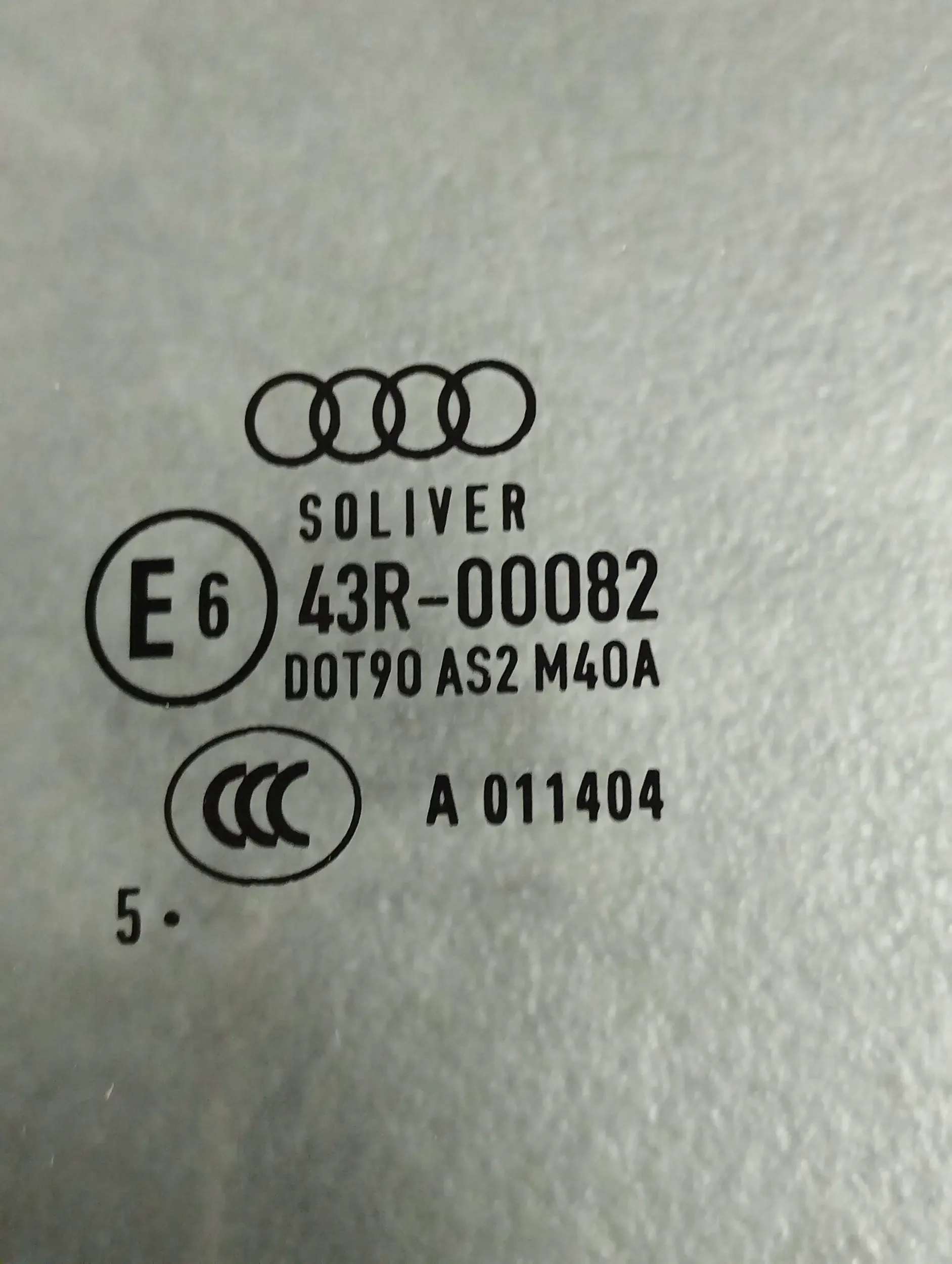 Audi A5 Sportback 8TA 2015 window door left rear part