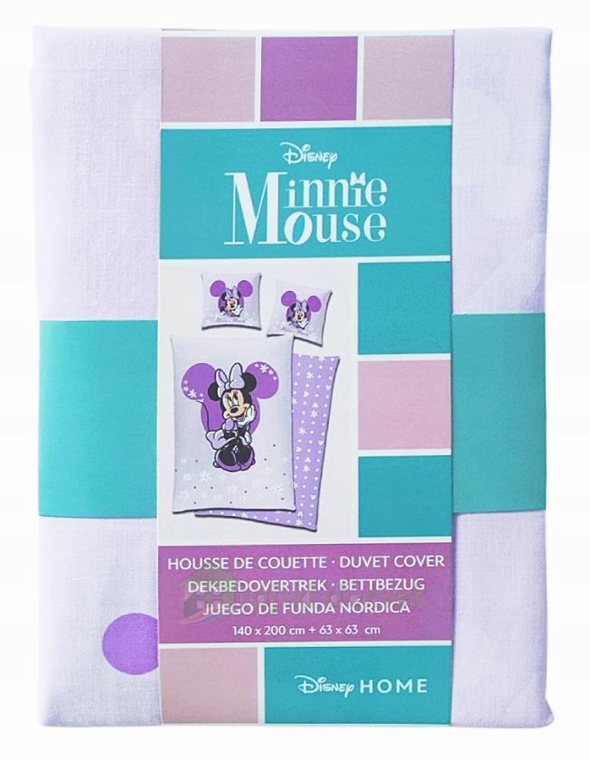 Pościel dziecięca młodzieżowa 140x200 Myszka Minnie Miki Mini Mouse Disney