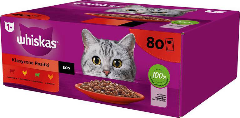 Whiskas Mokra Karma MIX Smaków 80x85g