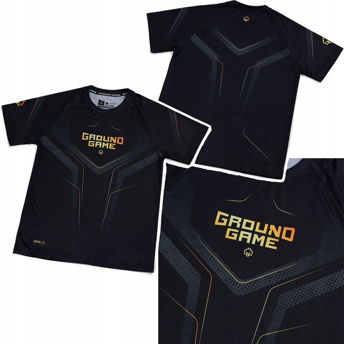 Pánské tréninkové tričko Ground Game Gold 2.0 Černá vel. M