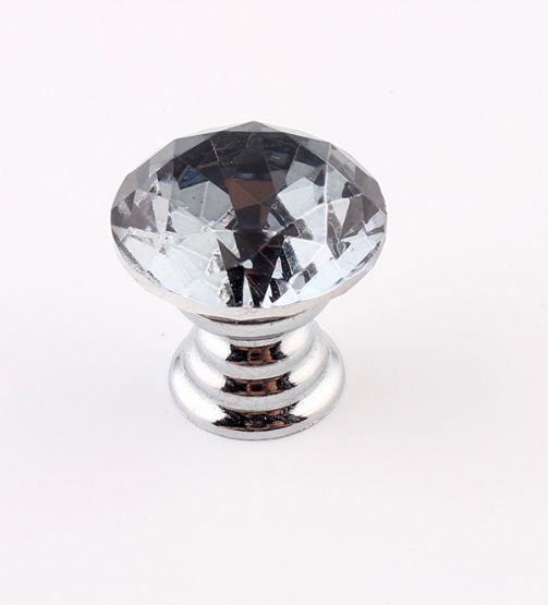 GAŁKA MEBLOWA uchwyt KRYSZTAŁ 20mm brylant Rozstaw otworów montażowych 1 mm