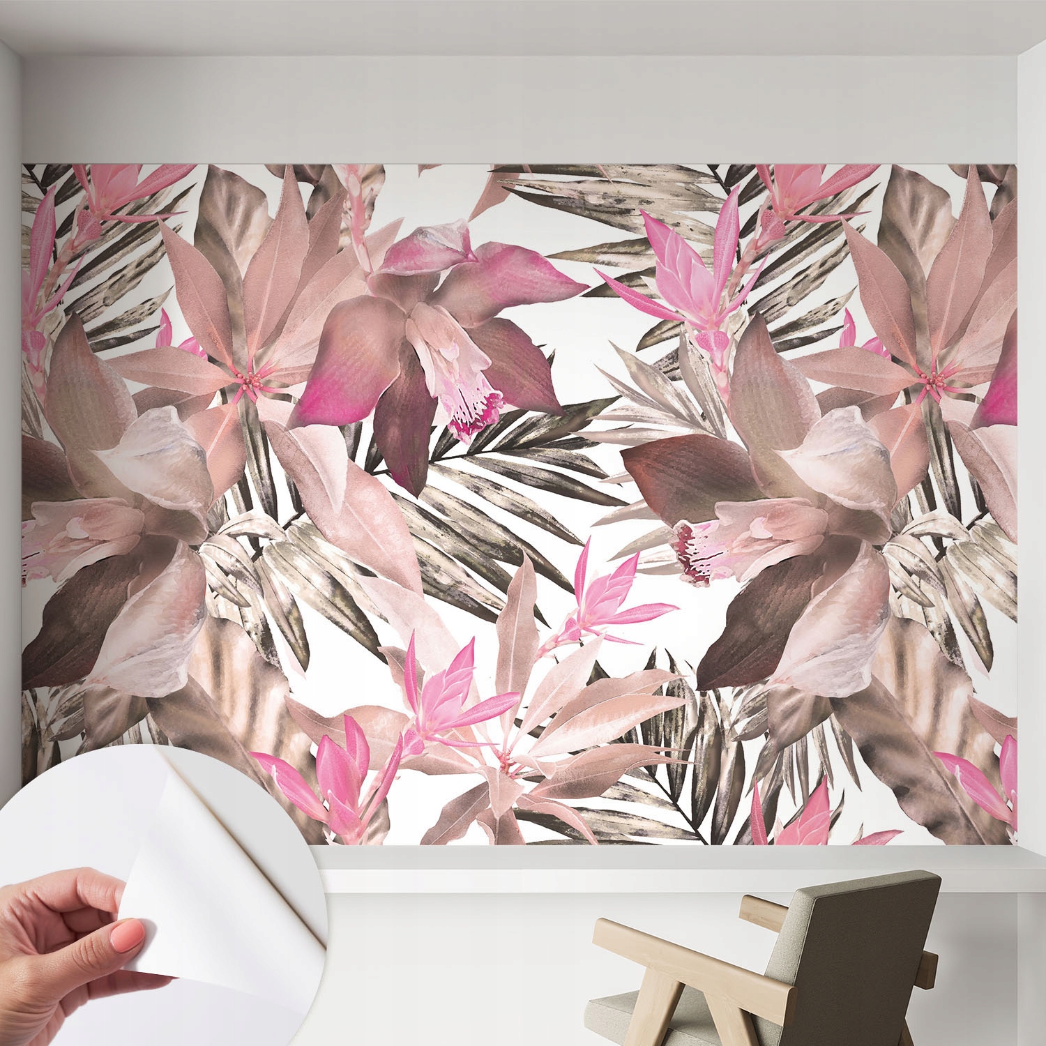 Fototapeta Samolepicí Designová Módní Exotické květiny 152 x 104 cm