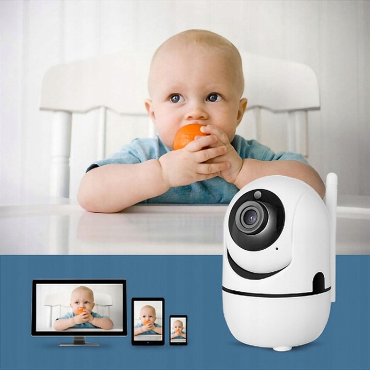 NIANIA ELEKTRYCZNA KAMERKA KAMERA WiFi DETEKTOR RUCHU NAGRYWANIE W NOCY Zasilanie sieciowe USB