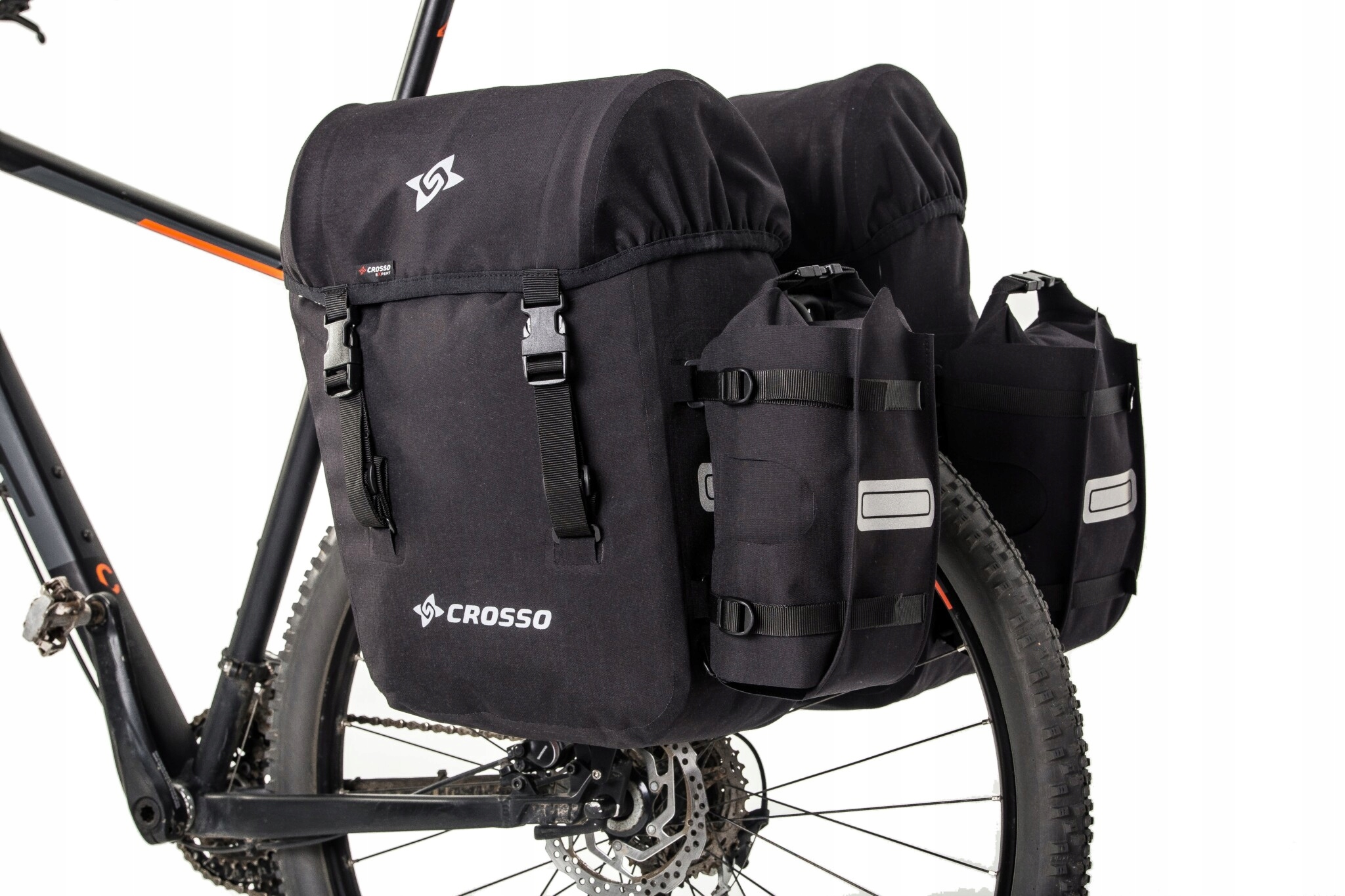 Sakwy Crosso Expert 66 System Crosso Czarny kolor