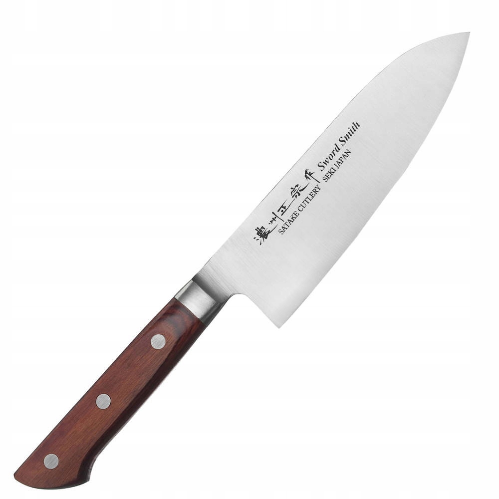 Satake Kotori Japonský ostrý kuchynský nôž Santoku na zeleninu 56-58 Hrc 17 cm