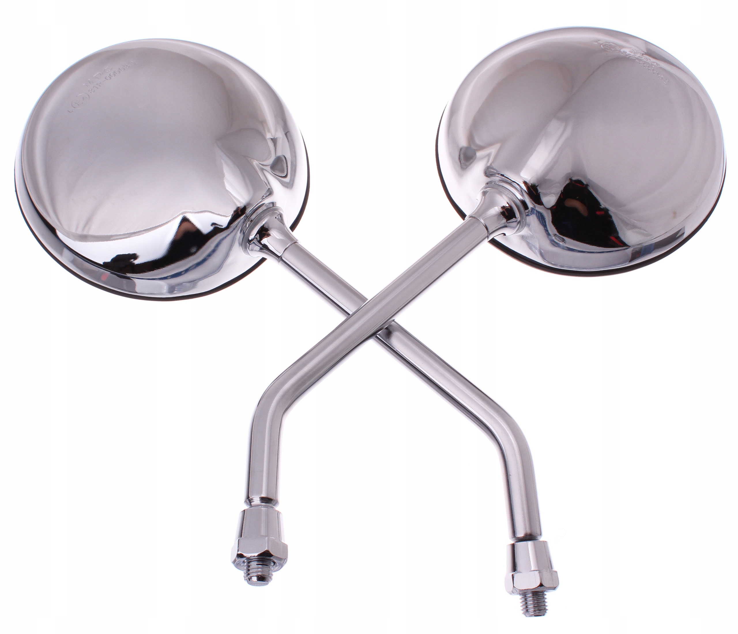 5565354367 - Зеркала заднего вида CHOPPER HONDA SHADOW овальный металл хром M10