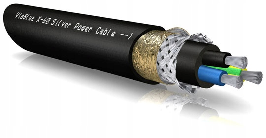 

Viablue X-60 Silver Power Kabel zasilający 0.5m