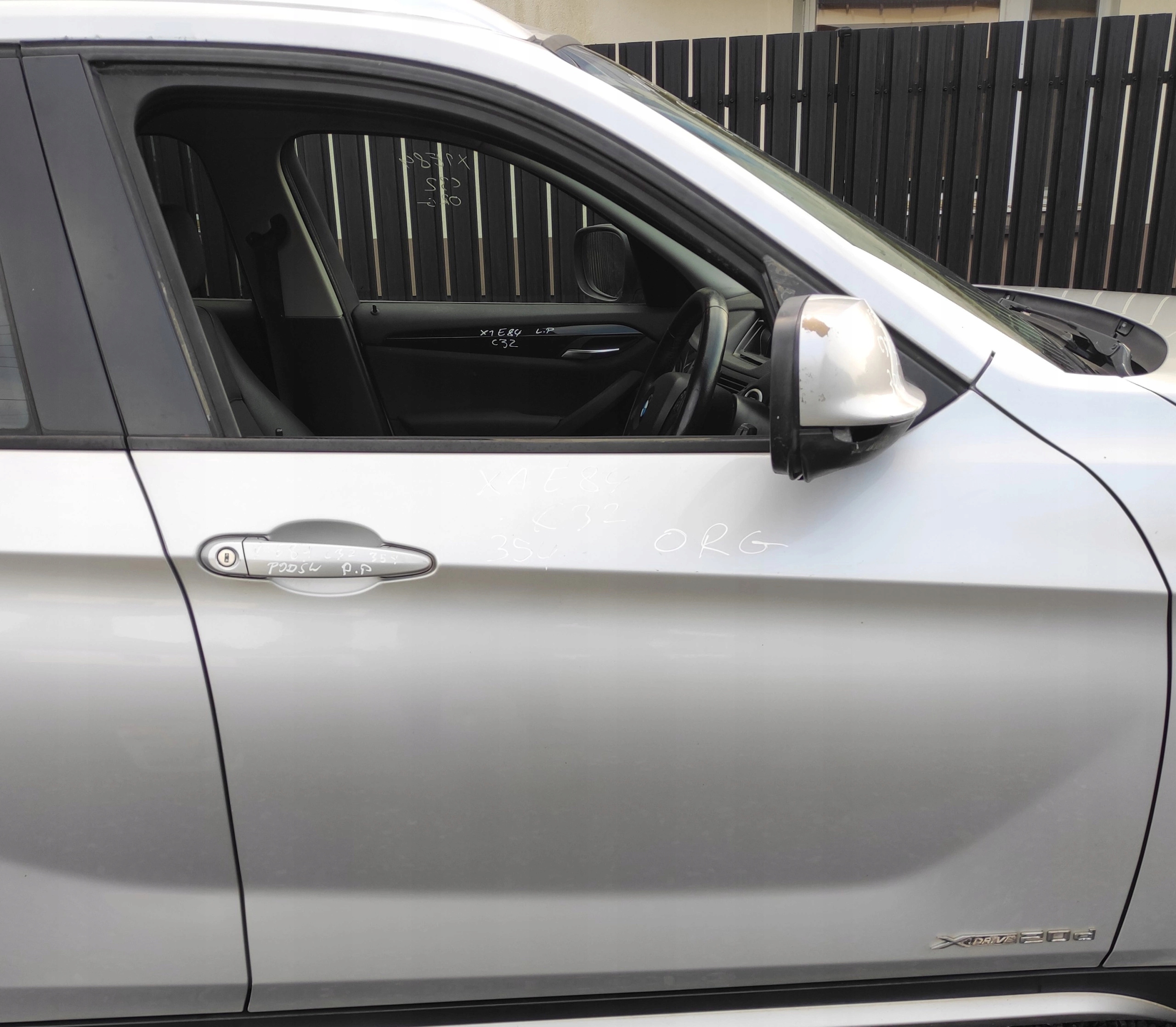 DRZWI PRAWY PRZÓD PRZEDNIE BMW X1 E84 354 TTIANSILBER ORG LAKIER