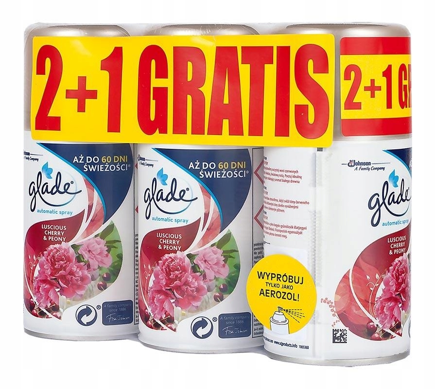 Levně Náplň Glade Luscious Cherry & Peony 3 ks