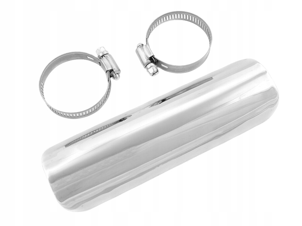 METALOWA OSLONA TLUMIKA RURY WYDECHOWEJ CHROM 18CM