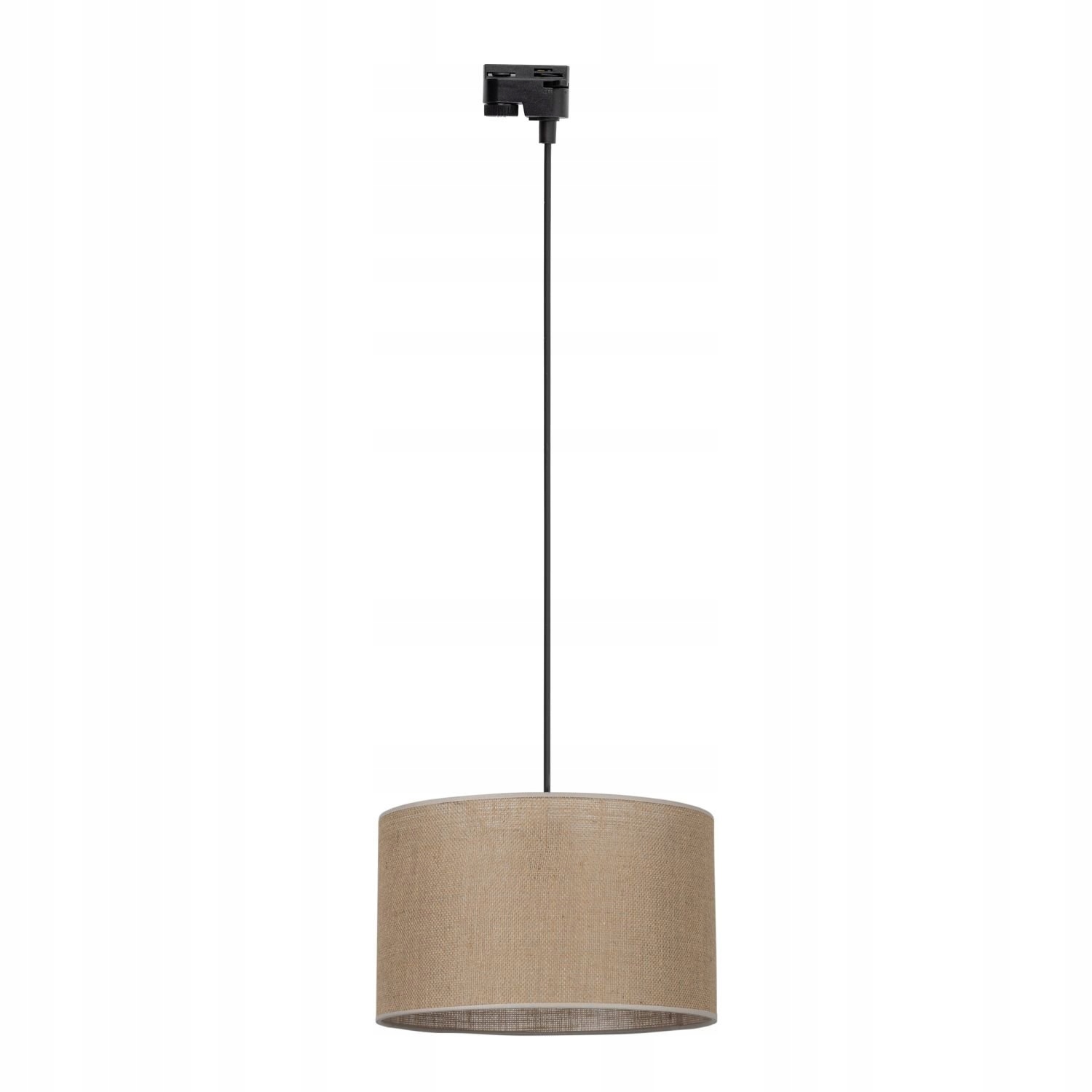 Závesné 1-fázové svietidlo s jutovým tienidlom v štýle boho Tracer 38 cm