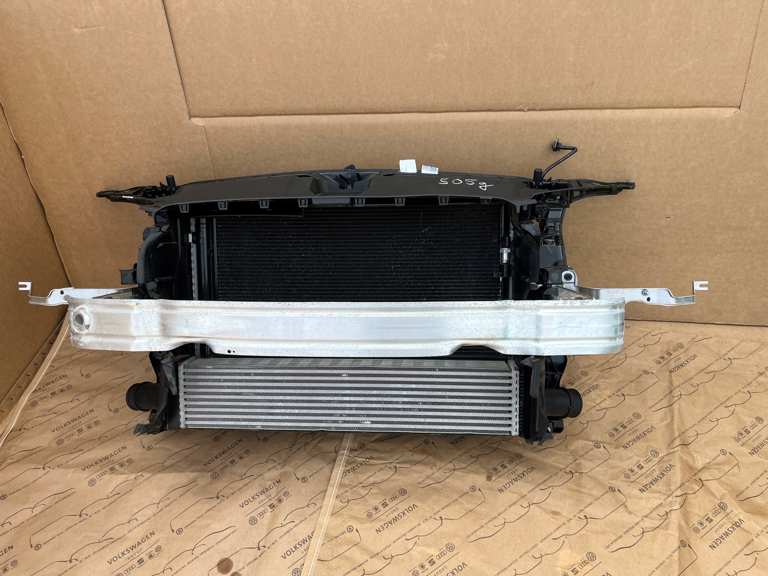 AUDI A6 A7 C7 3.0 TDI АВТОМОБИЛЬ ПЕРЕДНЯЯ ПАНЕЛЬ ПЕРЕД РАДИАТОРЫ ВЕНТИЛЯТОР ОРИГИНАЛЬНЫЙ КОМПЛЕКТ