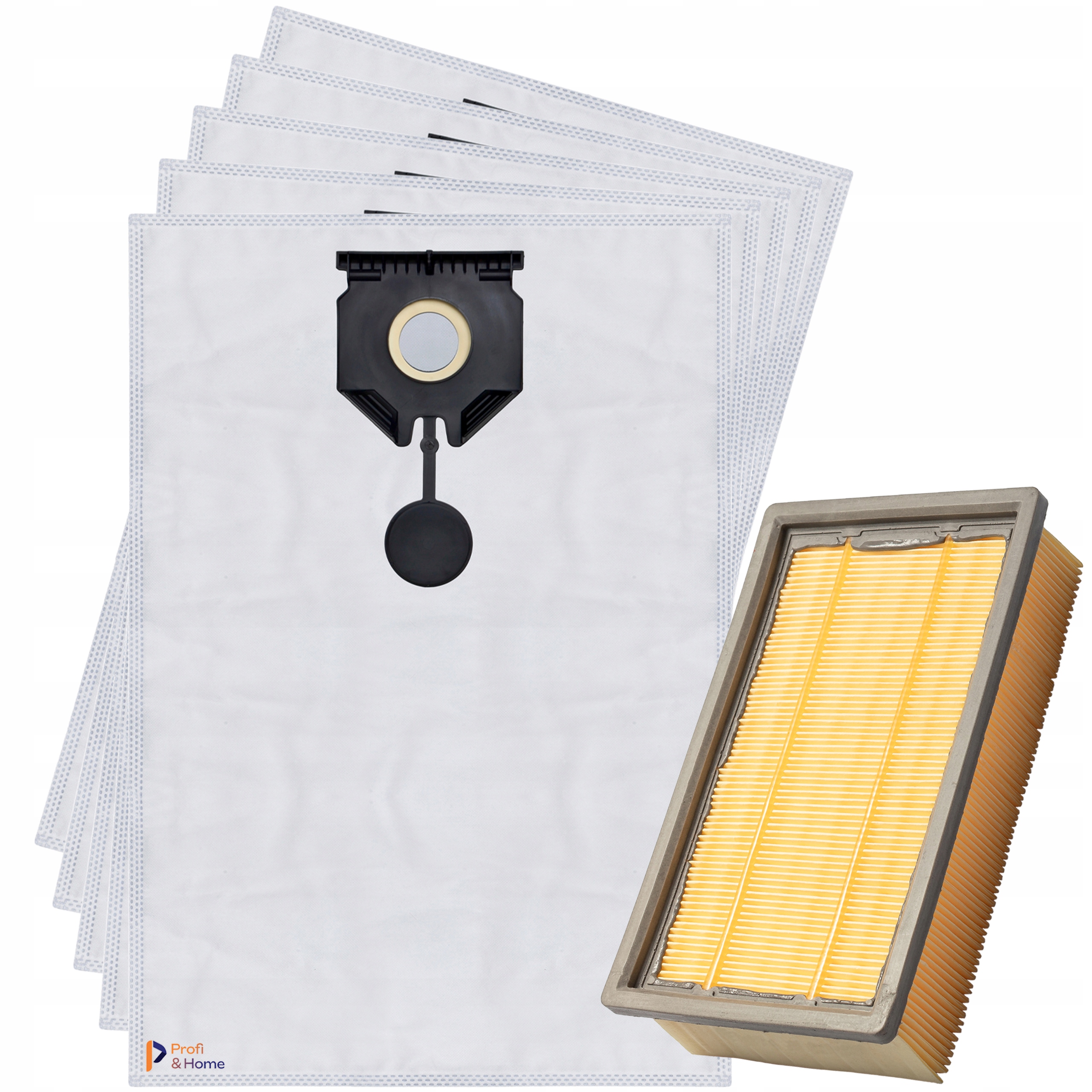 5 x Filtrační sáčky do vysavače Karcher Nt 30/1 40/1 50/1 Ap Te L Tact Te M L