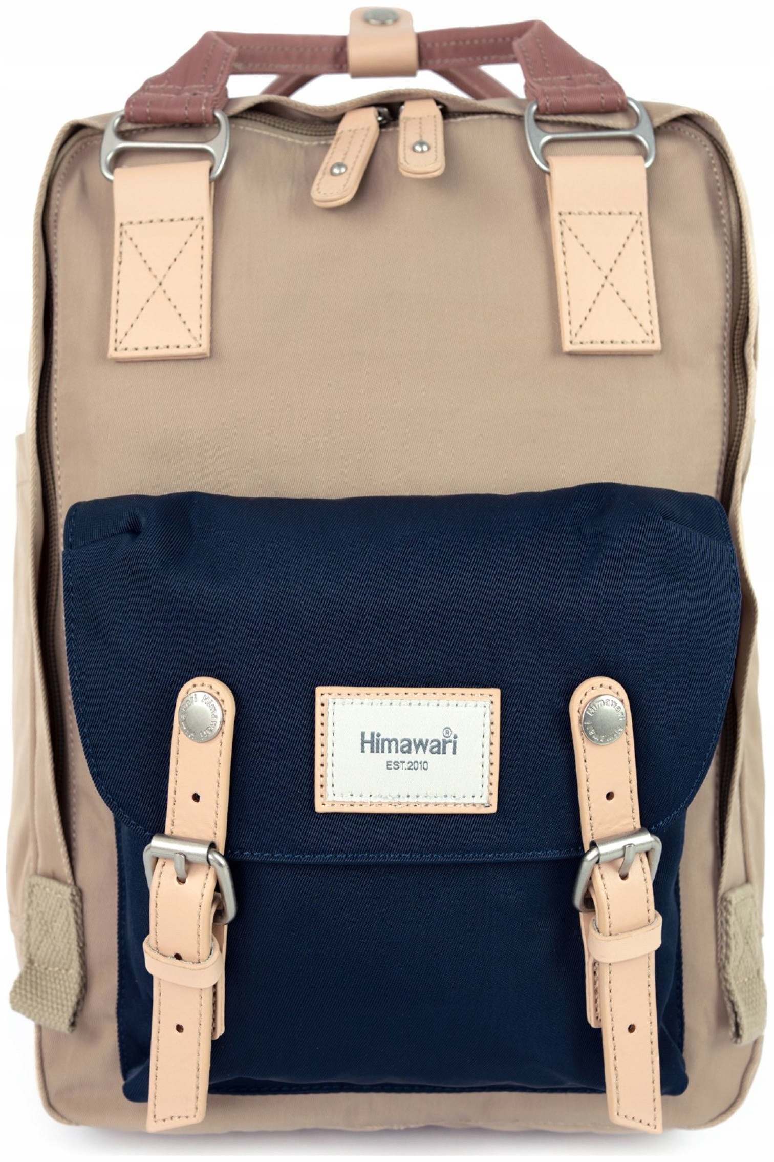 Batoh na notebook Himawari Double Autumn S do práce, tmavě béžový