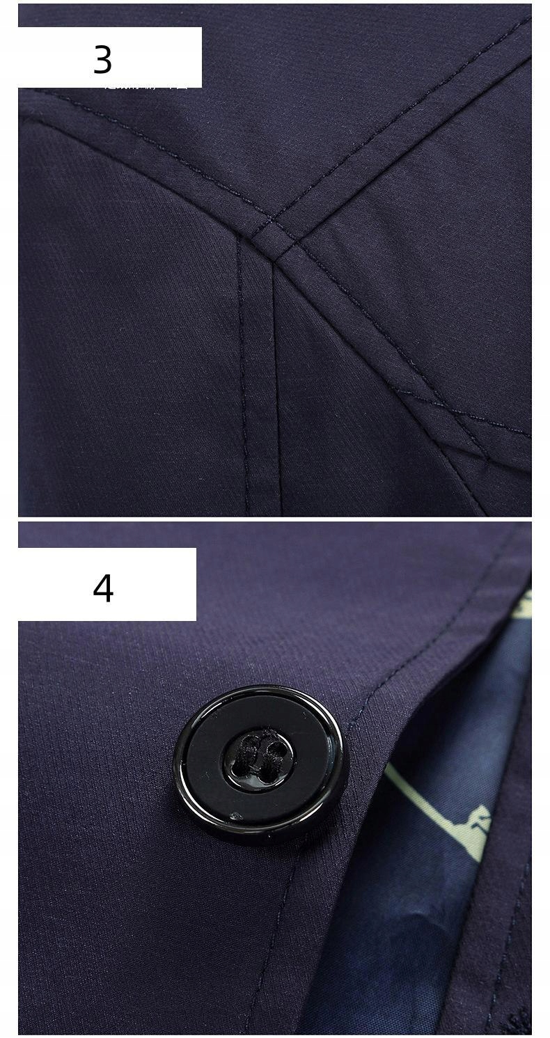 MĘSKA JESIENNA PŁASZCZ PROCHOWIEC PARKA BIZNESOWA Długość całkowita 1 cm