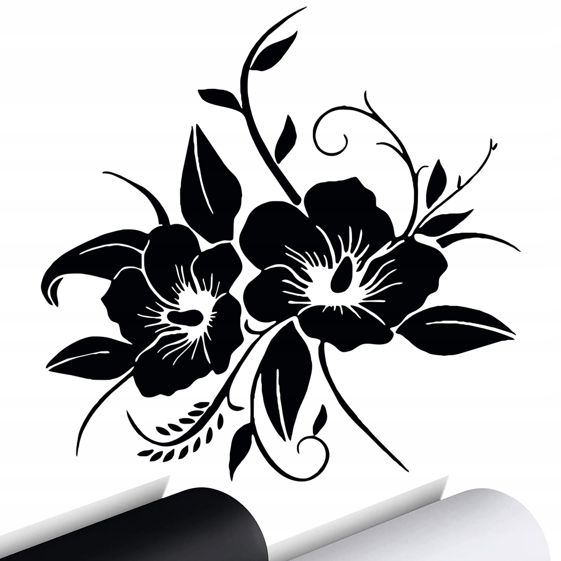 NAKLEJKA na samochód KWIATKI KWIATY FLOWERS 15x15