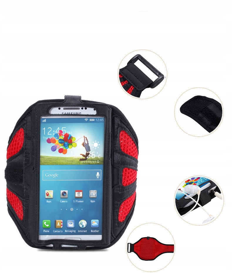 OPASKA DO SMARTFONA NA RAMIĘ RÓŻOWA Kolor dominujący różowy