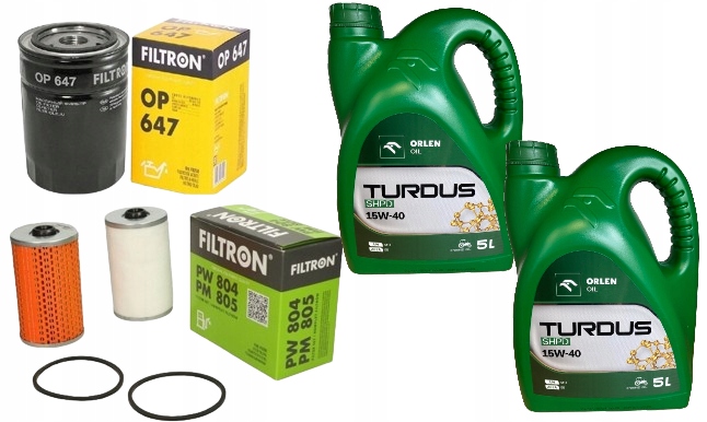 TURDUS ZESTAW OLEJ 10l + FILTRY URSUS C330 C360