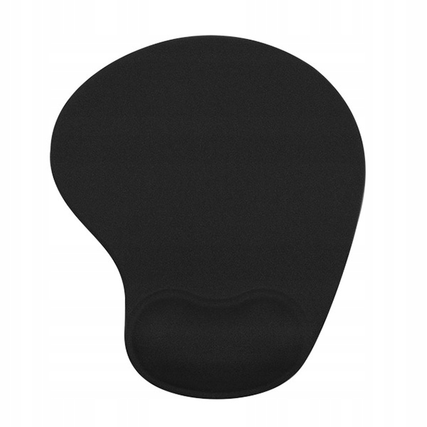 Podkładka pod mysz powerton ergonomiczna, żelowa, mini czarna