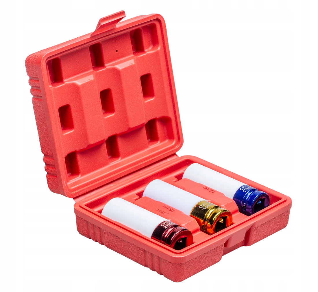 Zestaw Nasadek Udarowych 1/2 Redats 17 19 21mm do Kół Felg Alu 3szt