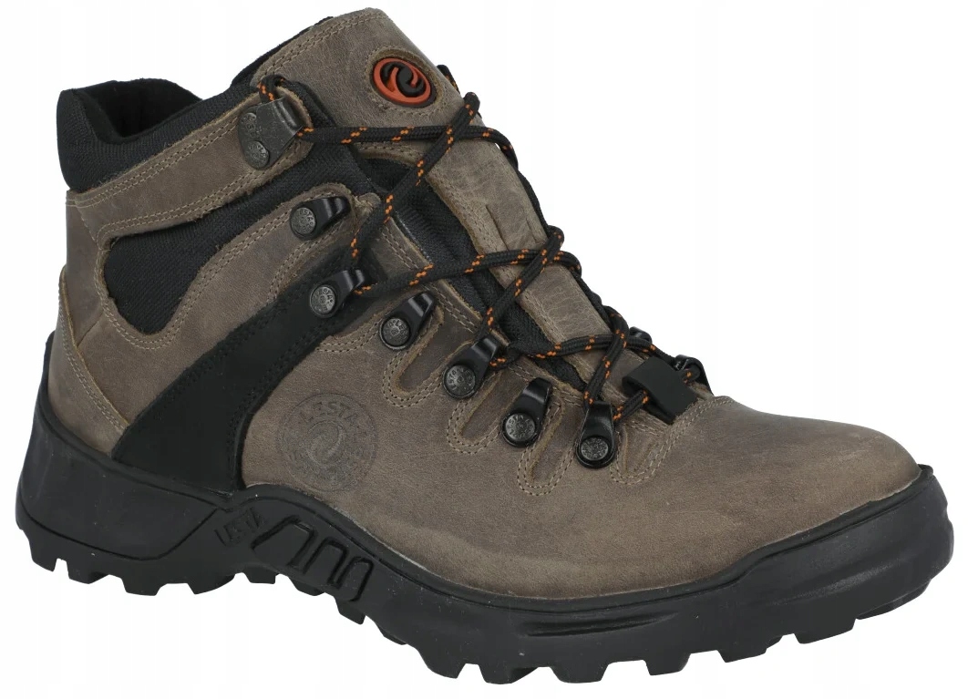 Lesta 6157 béžová vysoká kožená treková obuv R39