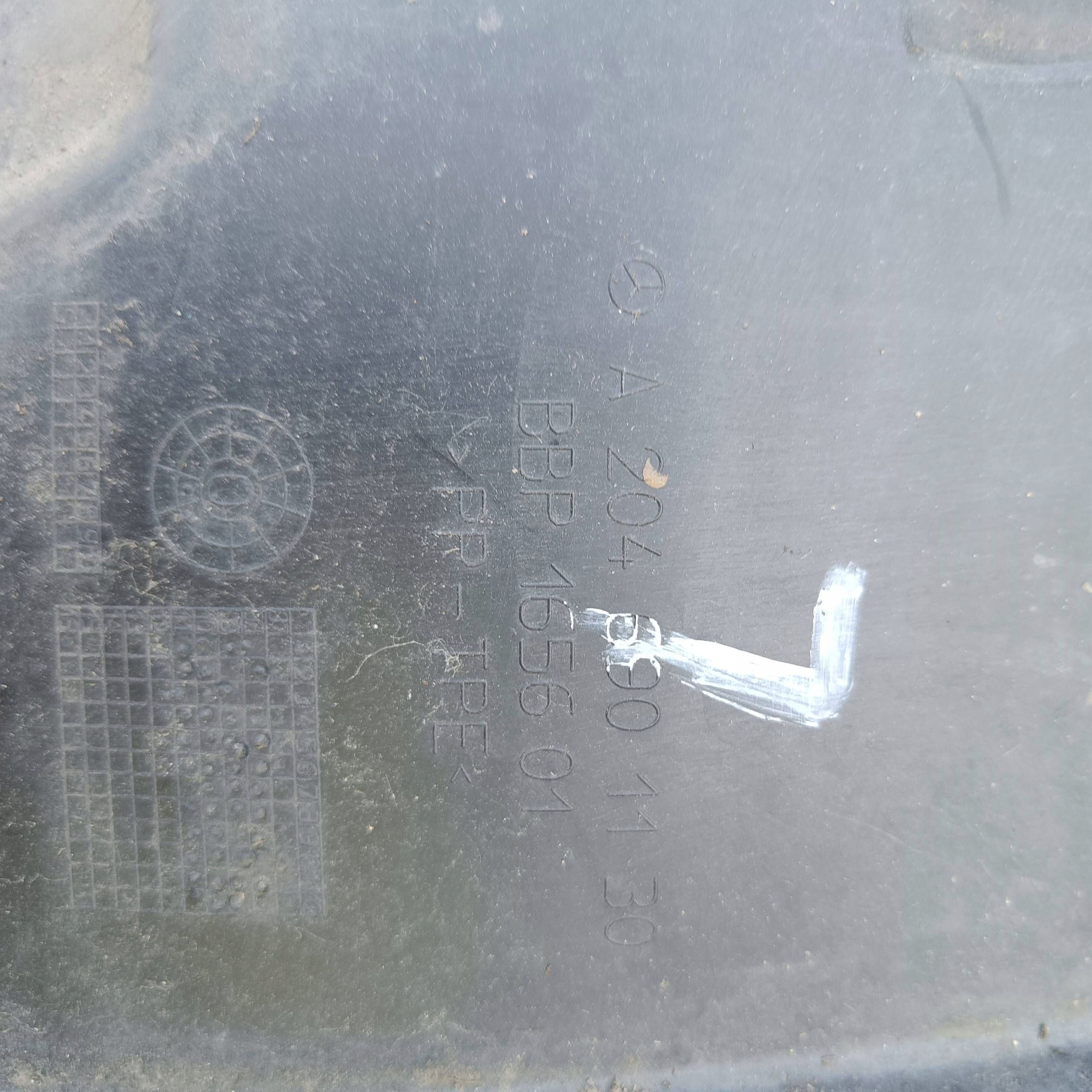 Mercedes-Benz GLK (X204) 2013 front side left mudguard front