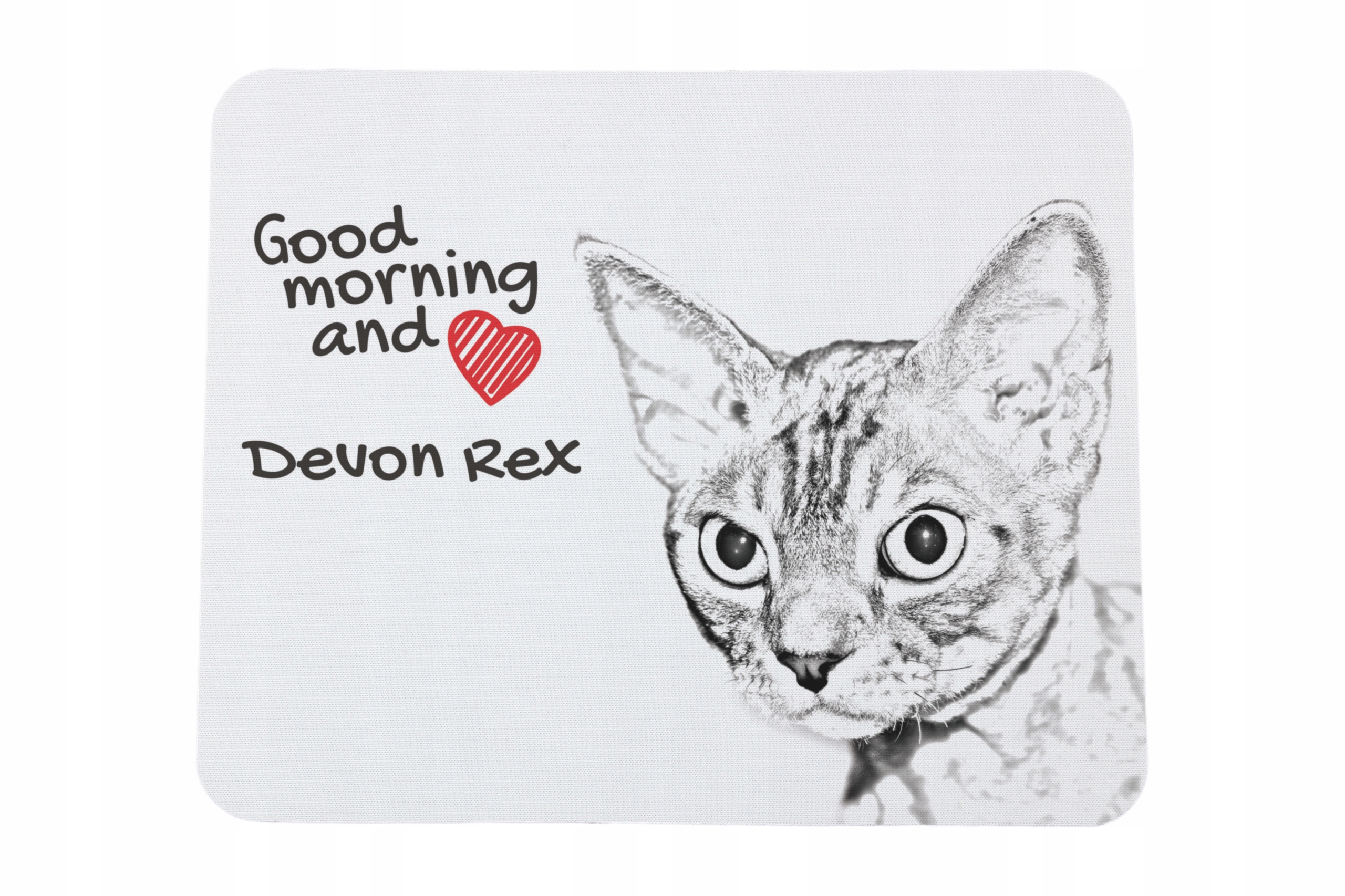 Devon Rex podkładka pod myszkę z nadrukiem, personalizowana podkładka z k
