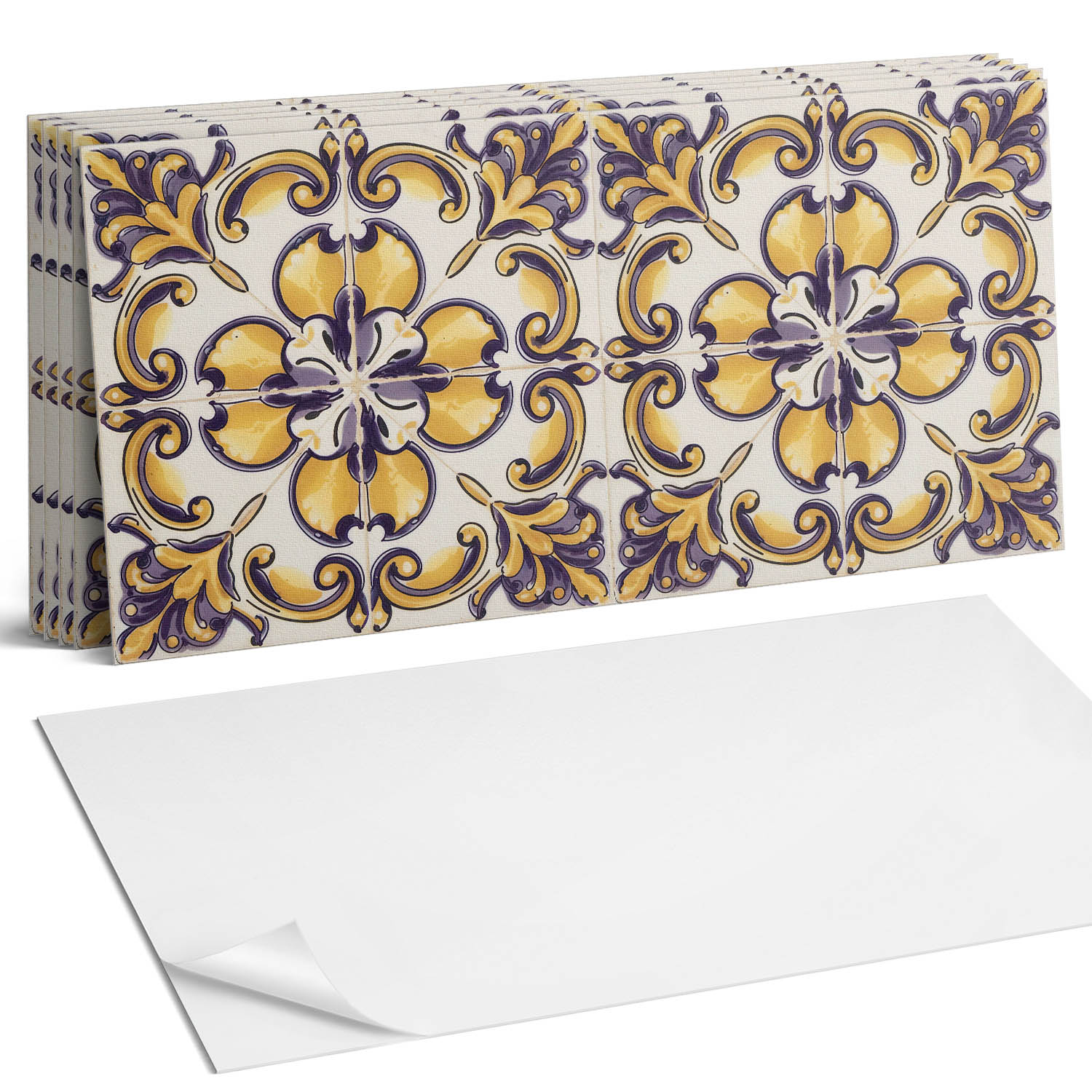 Balíček vinylových dlaždíc Vzor s kvetinovými akcentmi 6 x 60 x 30 cm