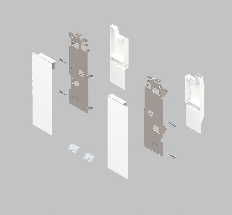 Mocowanie frontu szuf. wew. C LegraBox do szkła Marka Blum