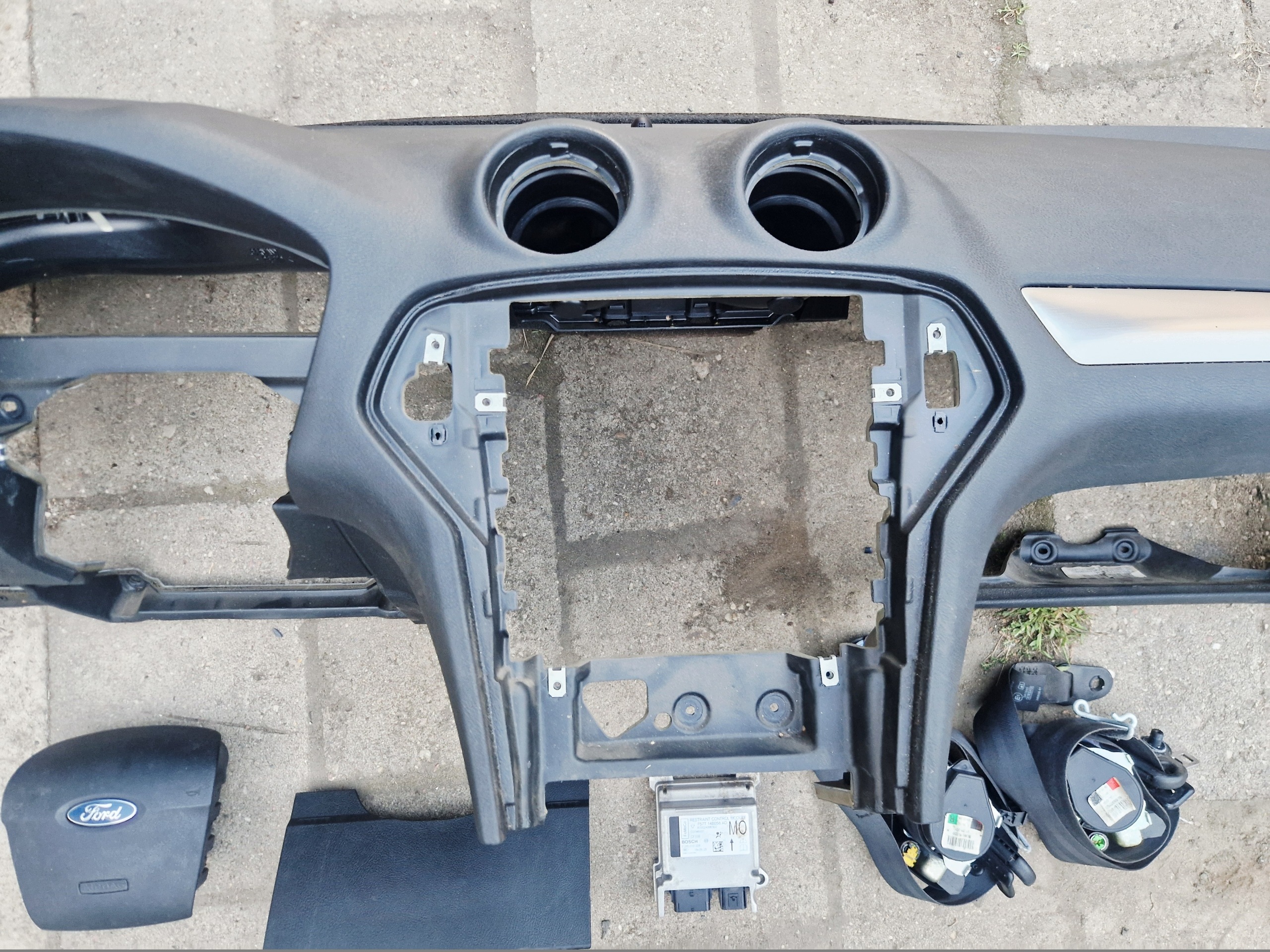 FORD MONDEO MK4 dashboard console airbag SENSOR tension belts KOMPLET