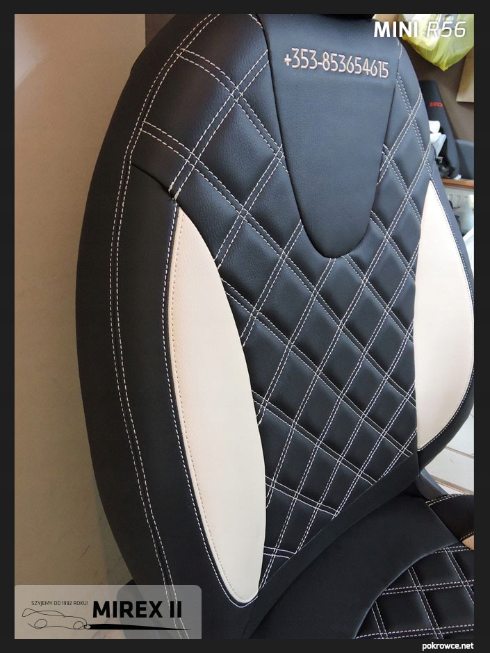 Pokrowce ze skóry i alkantary Mini R56 Cooper One Rodzaj Dedykowane