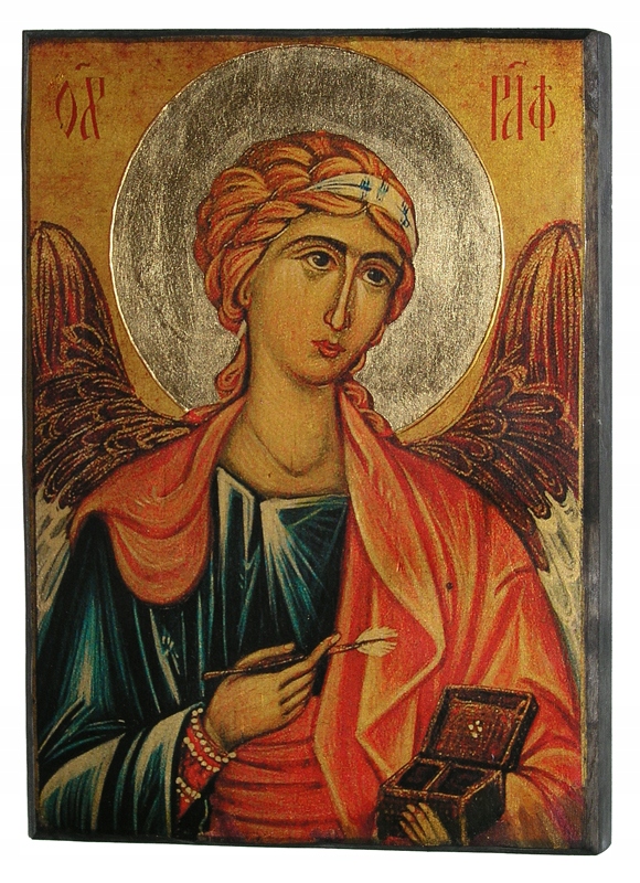 ИКОНА АРХАНГЕЛ РАФАИЛ КРЕЩЕНИЕ АНГЕЛ ОБЩЕНИЕ*