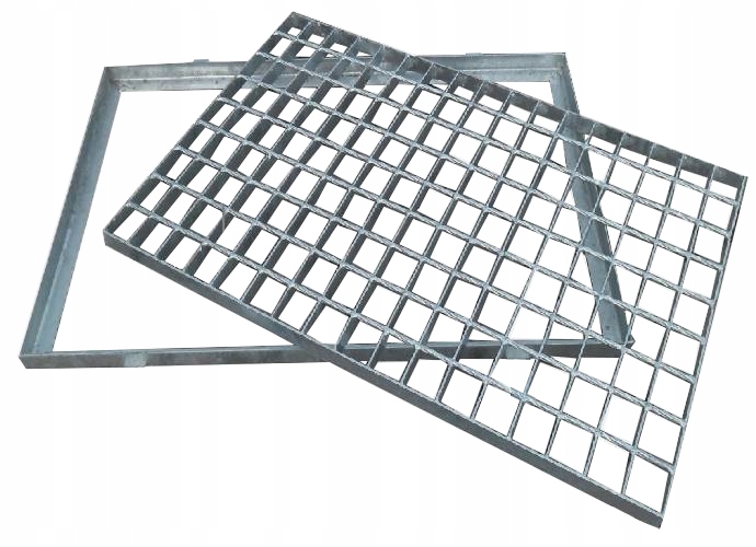 WYCIERACZKA METALOWA Z RAMĄ RAMKĄ OCYNK KRATA WEMA PODEST 40X60 400x600