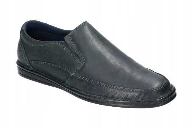 

American CY04 Wsuwki Buty Skórzane Męskie Nv 43