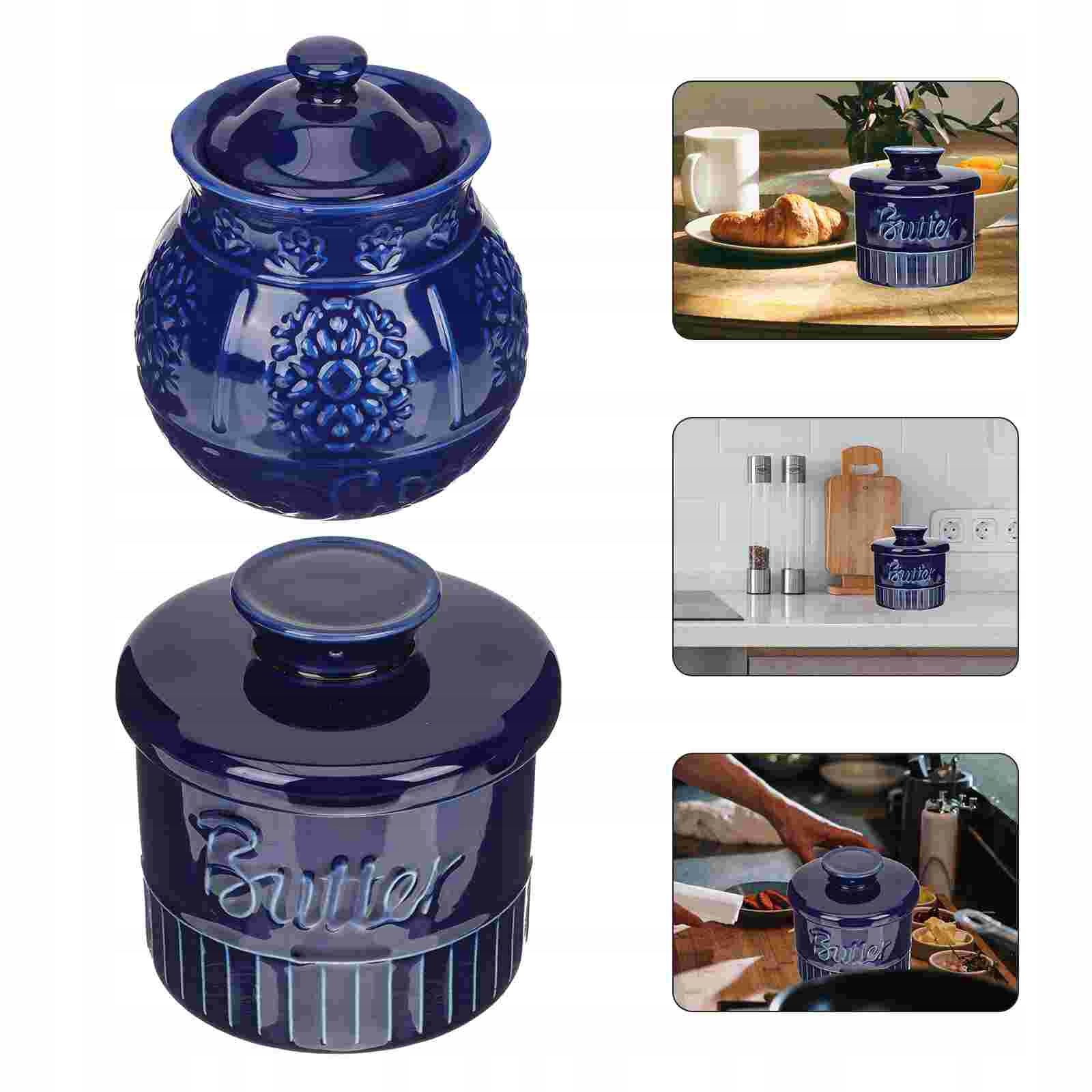 Масло jar контейнер блюдо Керамический Хранитель Cro