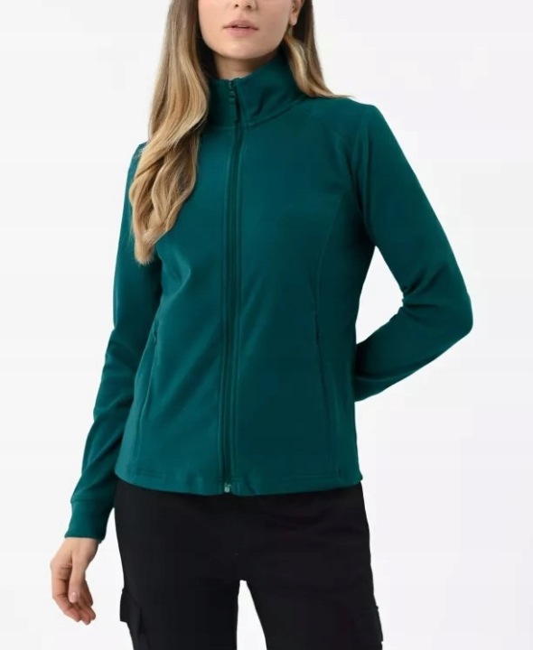 Dámská Fleecová Mikina Se Stojáčkem Slim Fit Tyrkysový Volcano F-moya L