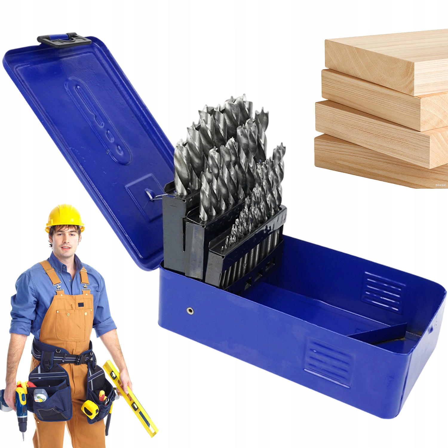 Vrtáky Hss G Sada Na Opracování Dřeva 25 Ks Různé Velikosti 1-13 MM