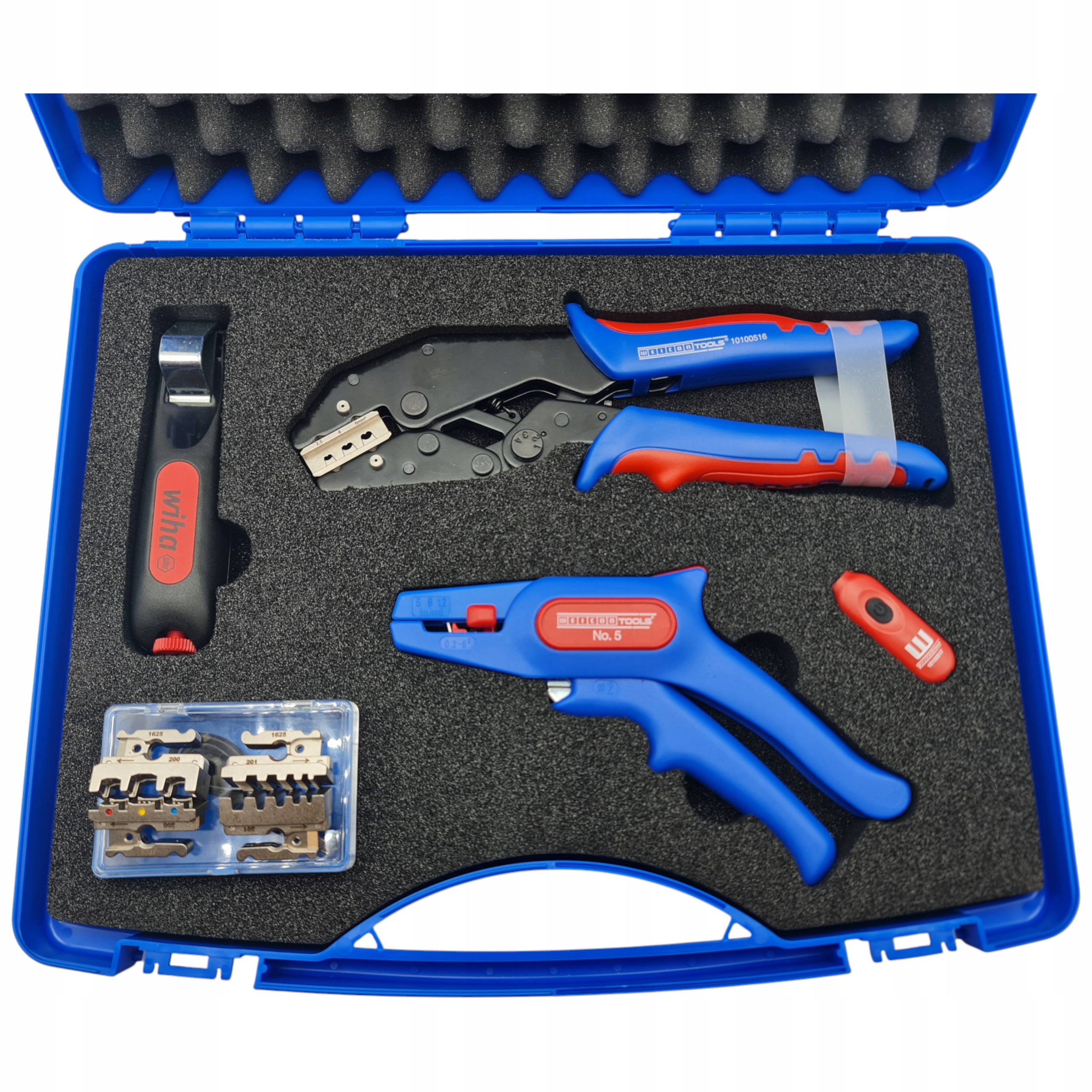 Upínací kleště s vyměnitelnými matricemi 0,25-6 mm² W169 Energotytan Weicon Wiha