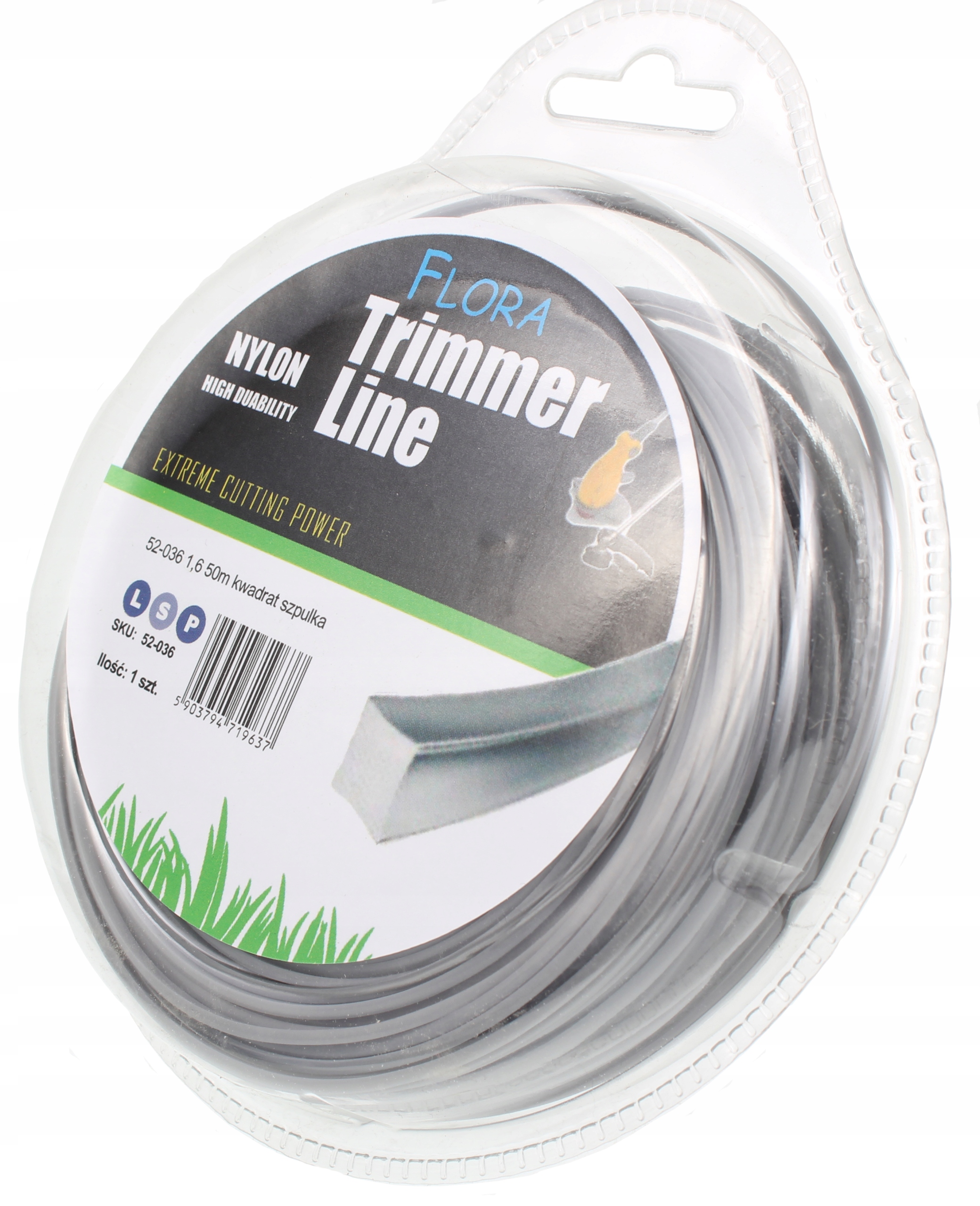 

Żyłka tnąca do kosy spalinowej kwadrat 1.6 50M