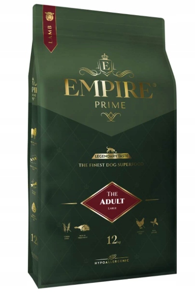 Empire Adult Prime Lamb Monobiałkowa L Rasy Duże 12KG Bez Kurczaka