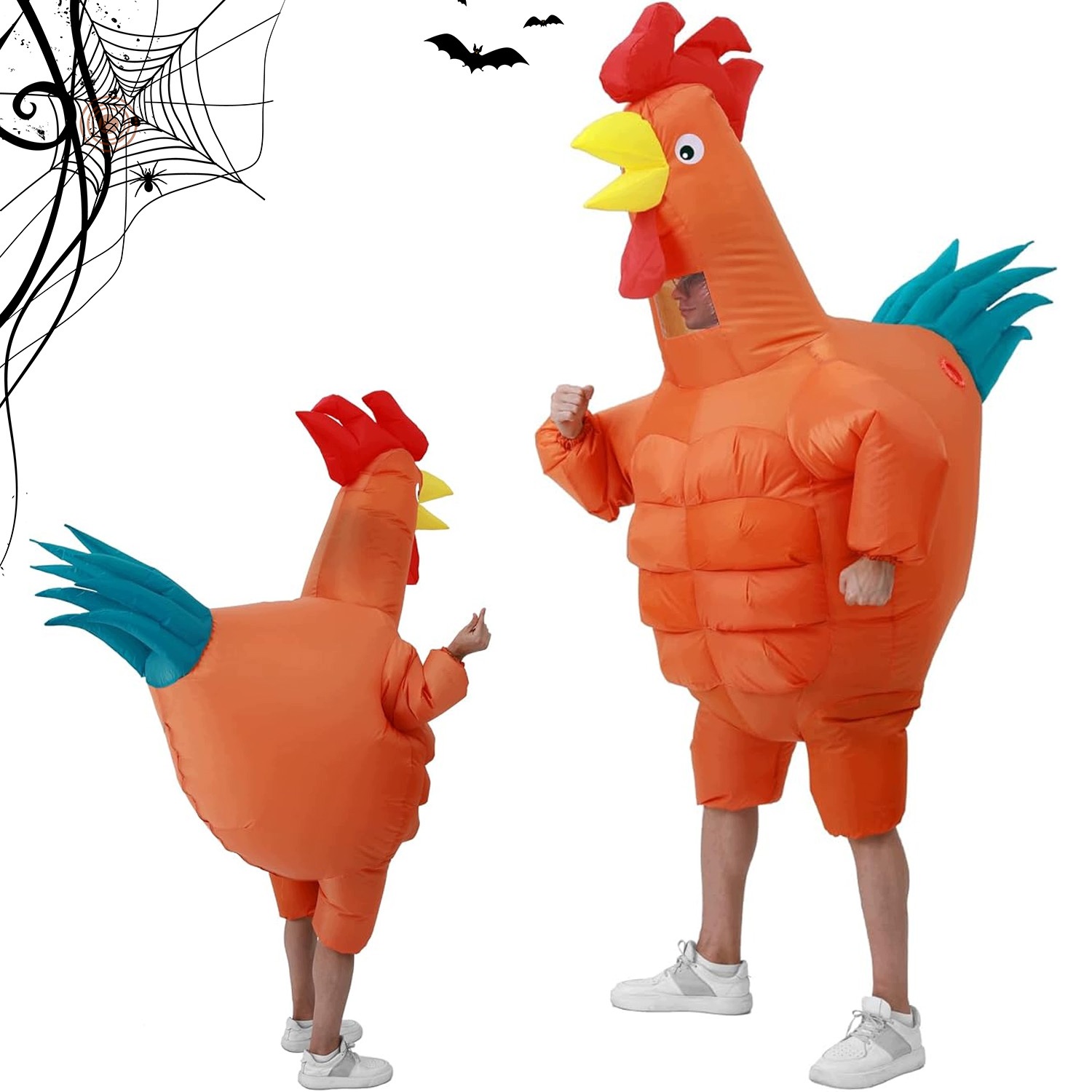 Halloweenský kostým Kohout nafukovací 150-190 cm s ventilátorem jako Dárek