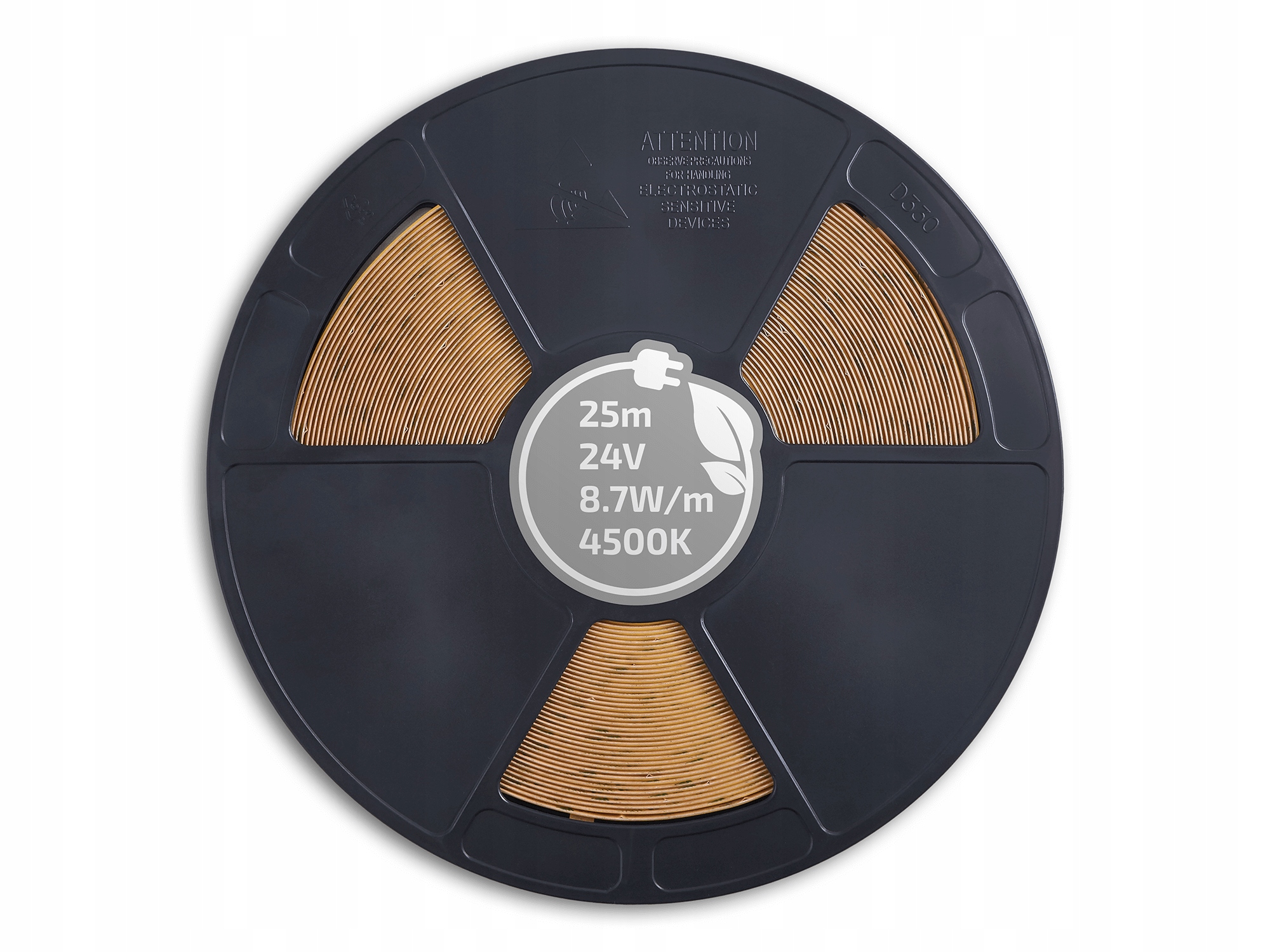 Led Páska Cob 24V 320LED 25 M Neonová Linka 4500K Neutrální Bílá