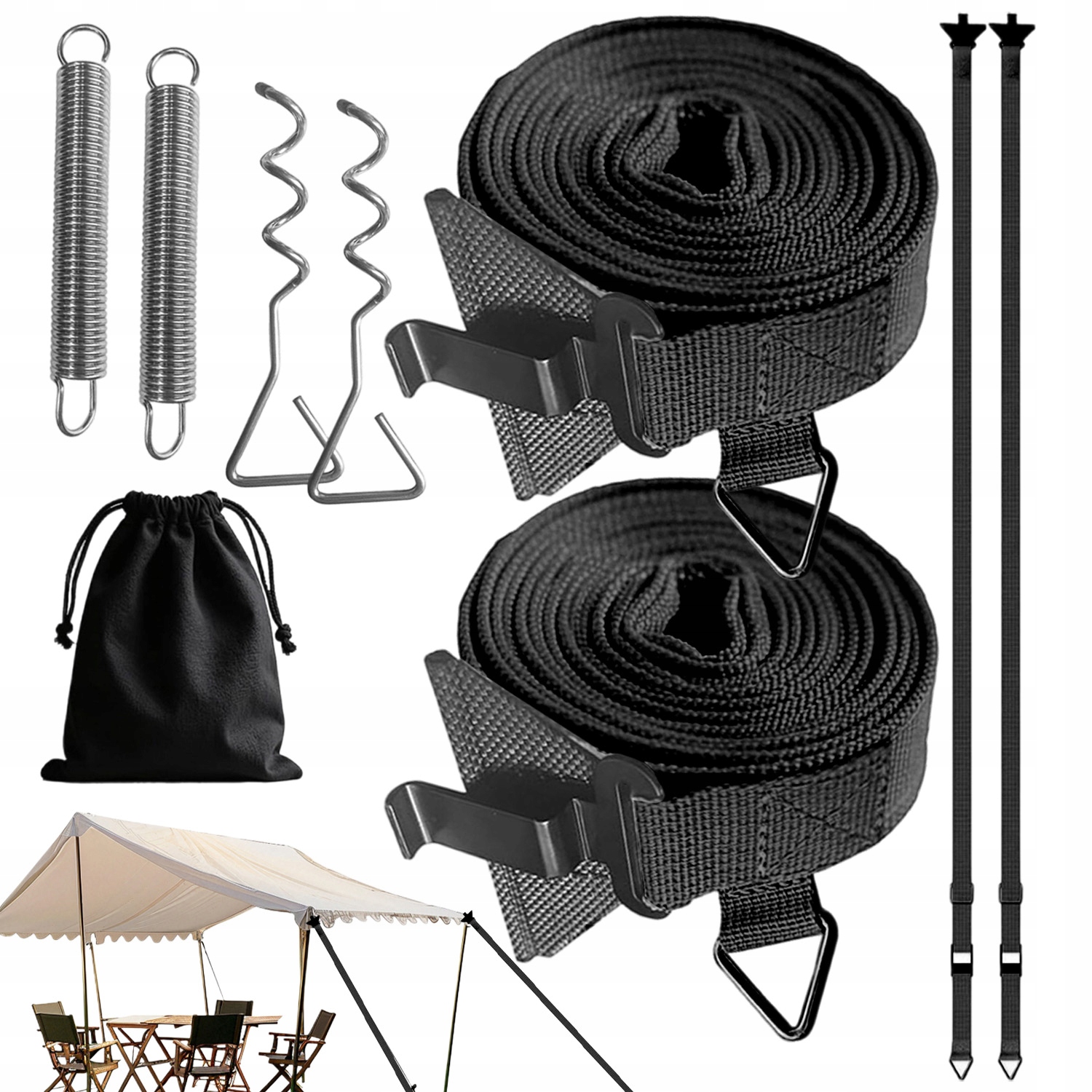 Sada Pro Upevnění Markýzy Storm Straps Pro Markýzy A Karavany 270 CM