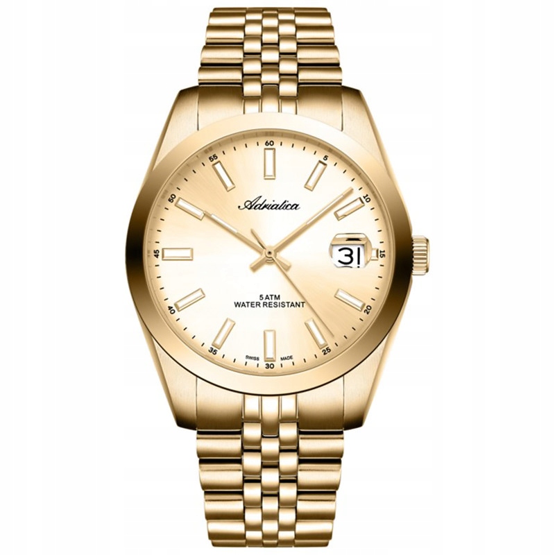 Pánské Hodinky Adriatica A1299.1111Q zlaté