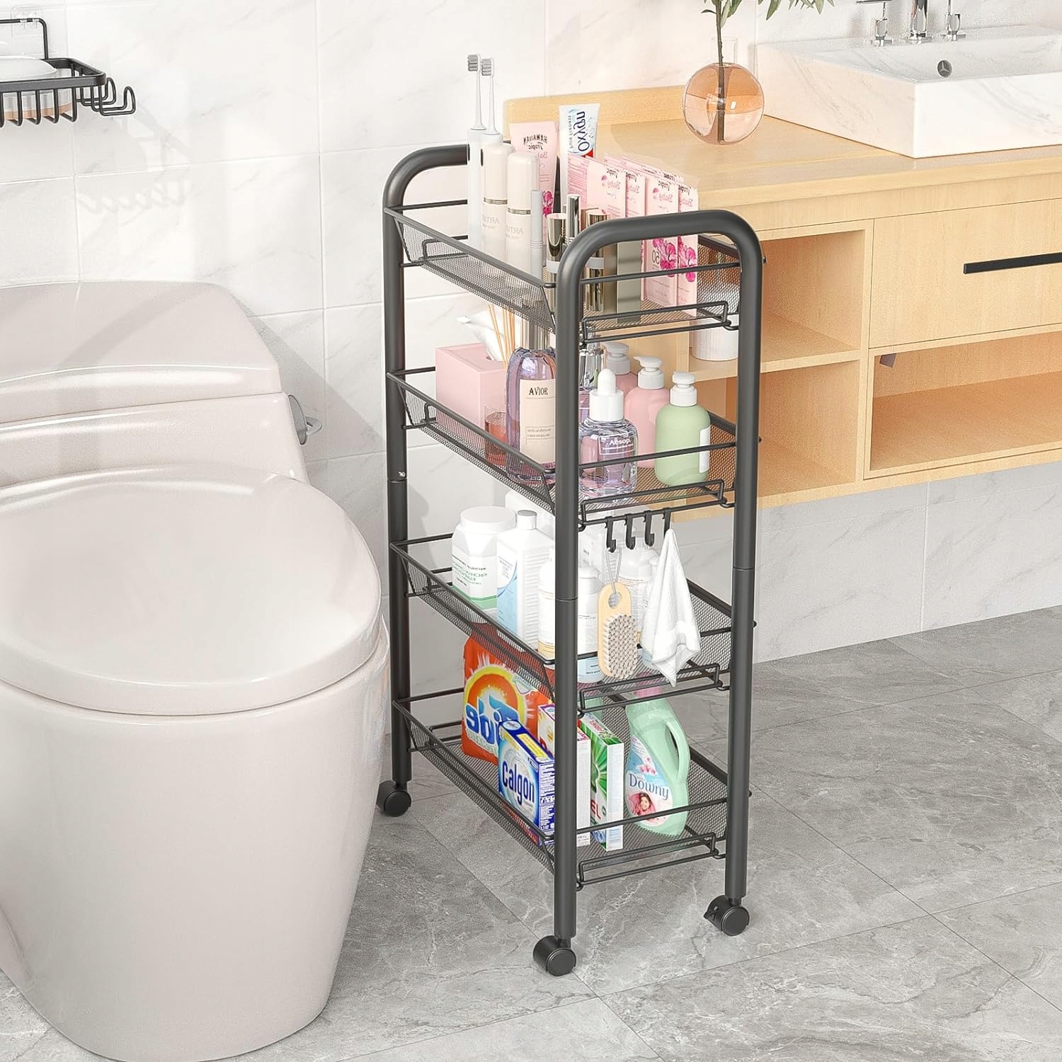 Zdejmowane kosze i obrotowe kółka